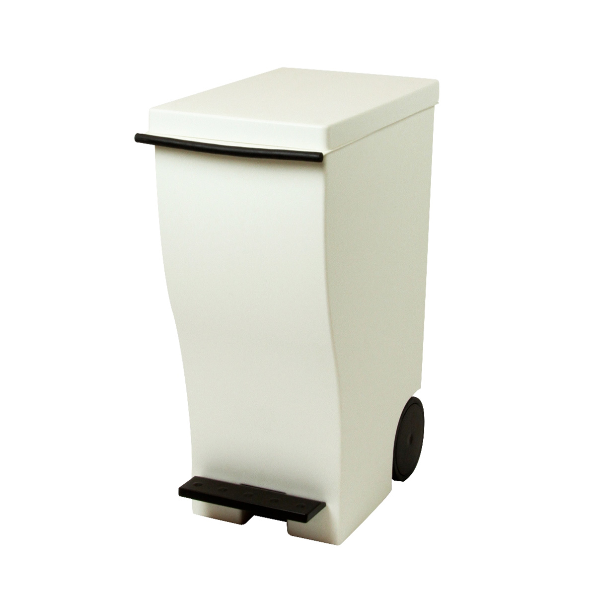 I'mD (アイムディ) ゴミ箱 Kcud クード スクエア プッシュタイプ Wグリーン 23L KUDSQ WG