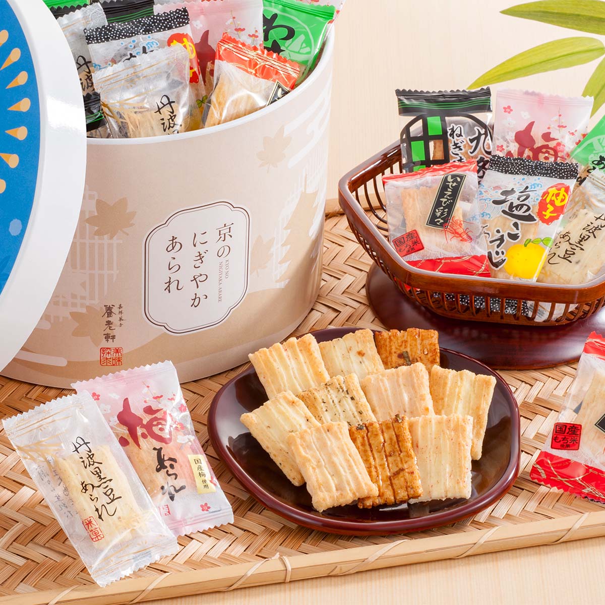 【出荷期間：6月13日-8月9日】京都 養老軒 京のにぎやかあられ YJ-NNA