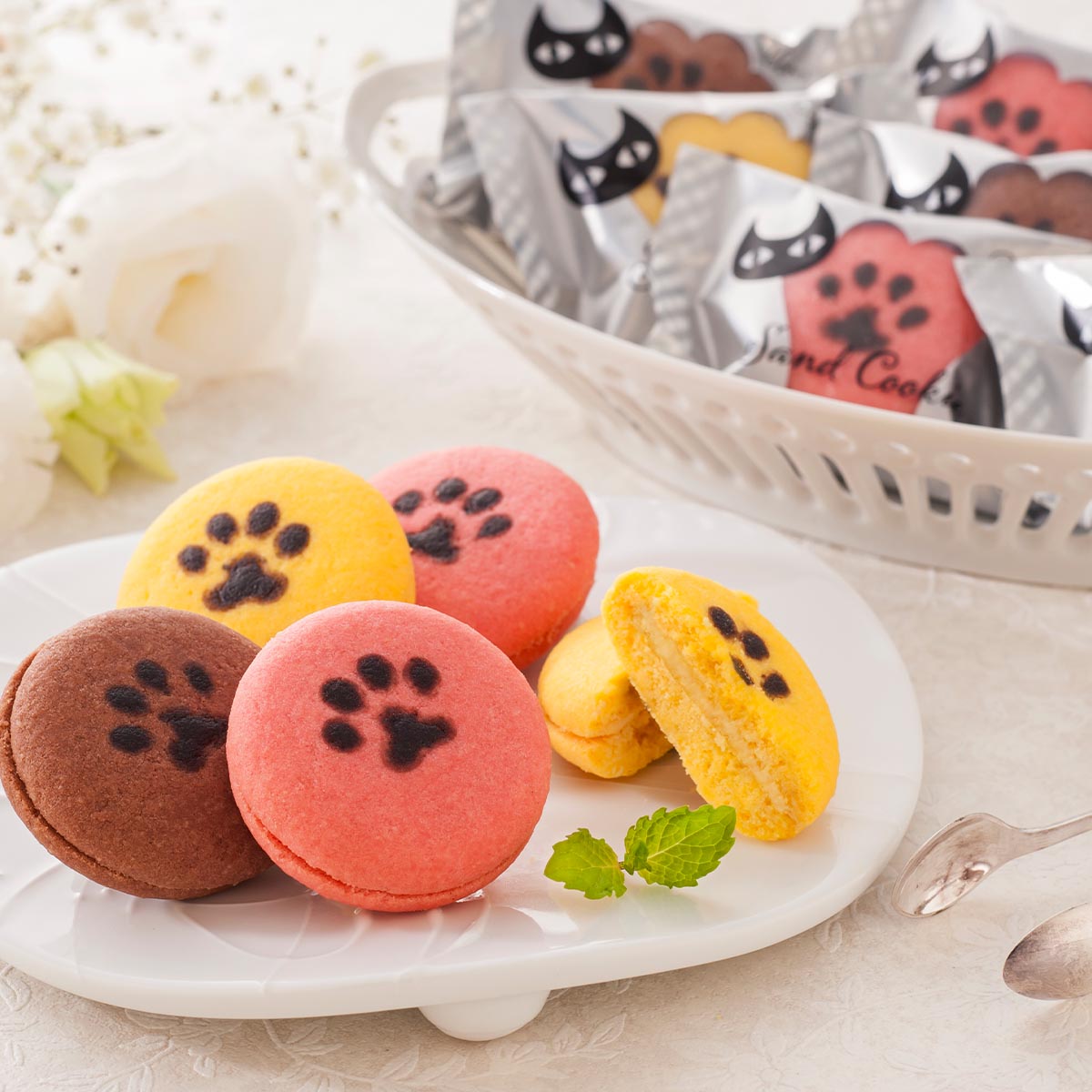 【出荷期間：6月13日-8月9日】イーペルの猫祭り　サンドクッキー YJ-CB