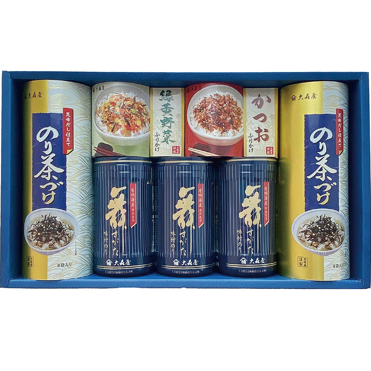 【出荷期間:10月1日-12月22日】大森屋 卓上のり・お茶漬け・ふりかけ詰合せA　NTF－30G