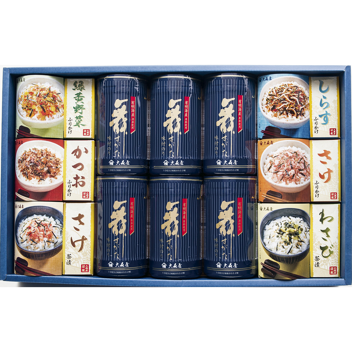 大森屋 卓上のり・お茶漬け・ふりかけ詰合せB【お届け期間：10月1日から12月23日まで】