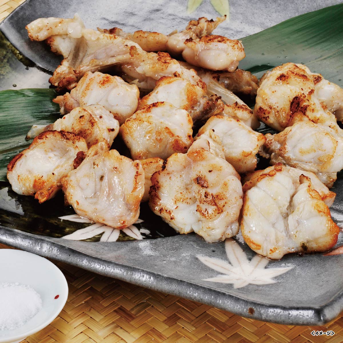 塩とカボスで楽しむ焼きふく 焼