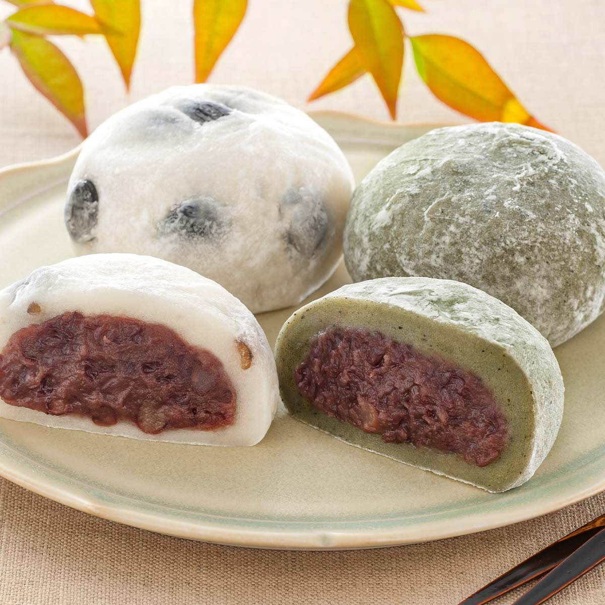 【出荷期間:11月11日-12月20日】銀座立田野　黒豆塩大福・よもぎ大福　 YF-TM