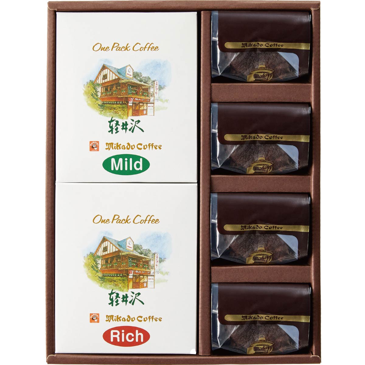 ミカド珈琲 ワンパックコーヒー＆トリュフショコラケーキギフト　OT-A