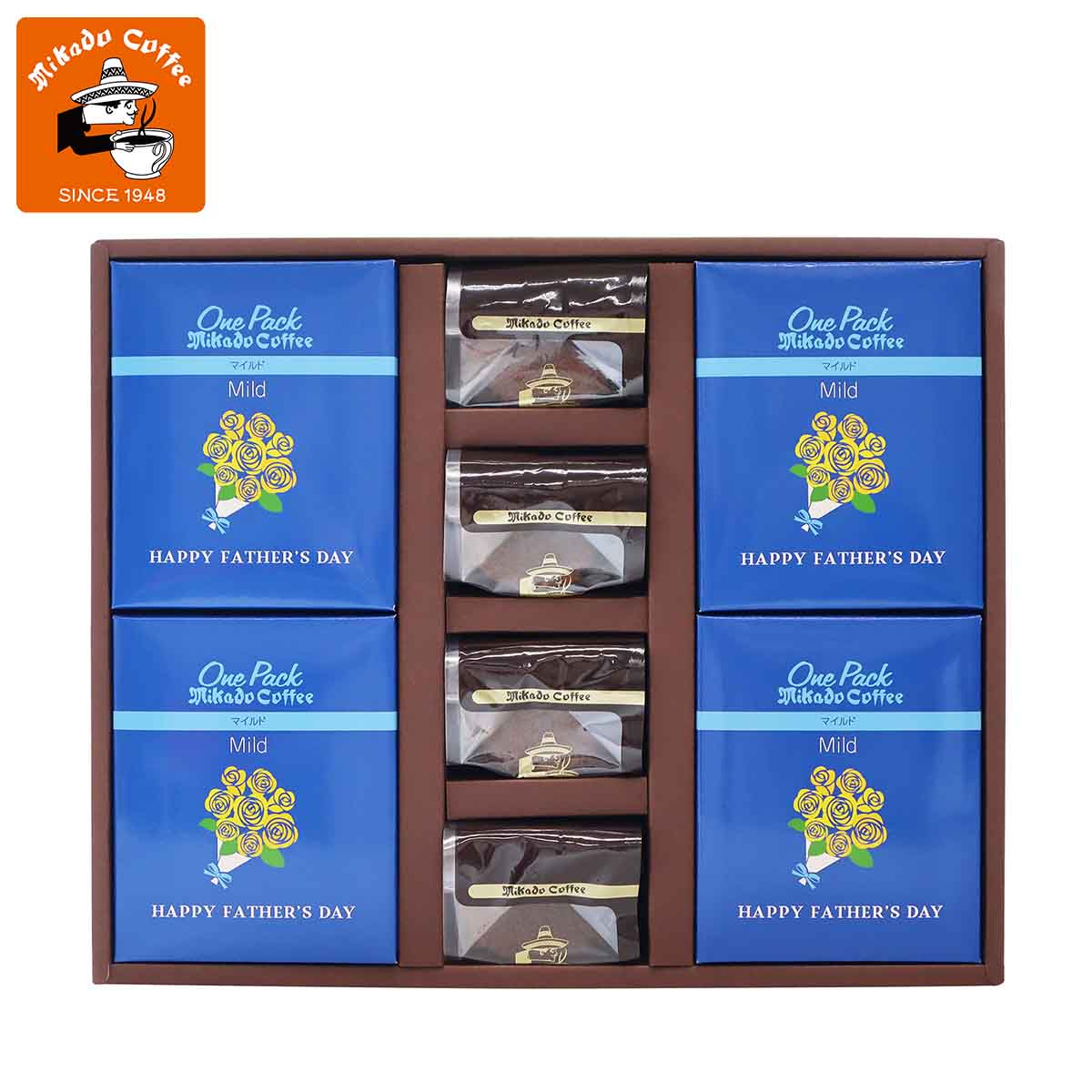 【父の日:お届け期間6月19日-21日】父の日パッケージ ワンパックコーヒー&トリュフショコラケーキギフトB OT-AFN