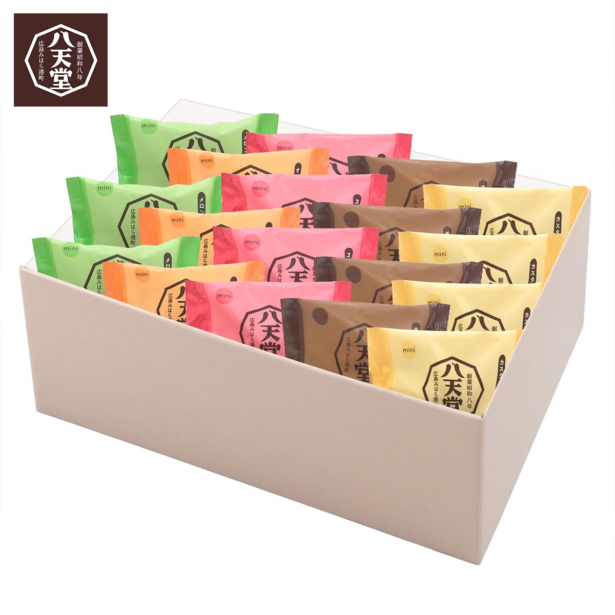 【母の日:お届け期間5月8日-10日】ミニくりーむパン18個詰合せ C098母