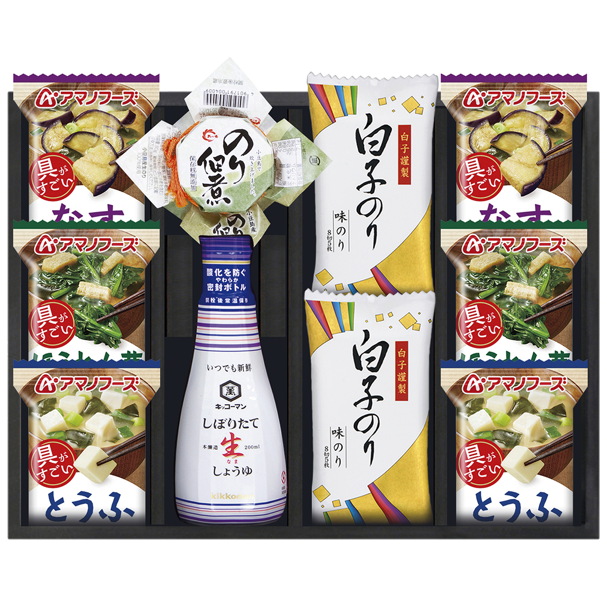 アマノフーズ＆キッコーマン詰合せA【お届け期間：10月1日から12月23日まで】
