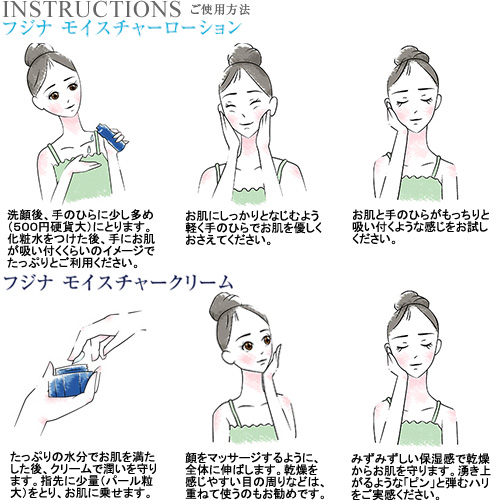 fujina(フジナ)モイスチャーセット【保湿化粧水と保湿クリームのセット】