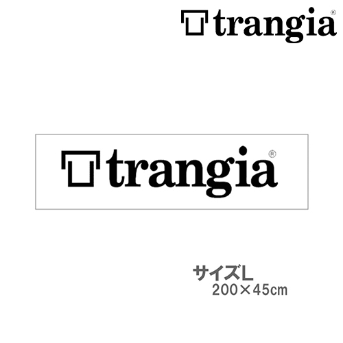 TRANGIA/トランギア ステッカーL ブラック TR-ST-BK2