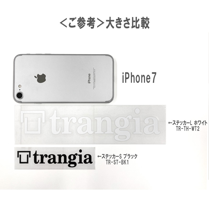 TRANGIA/トランギア ステッカーS ホワイト TR-ST-WT1