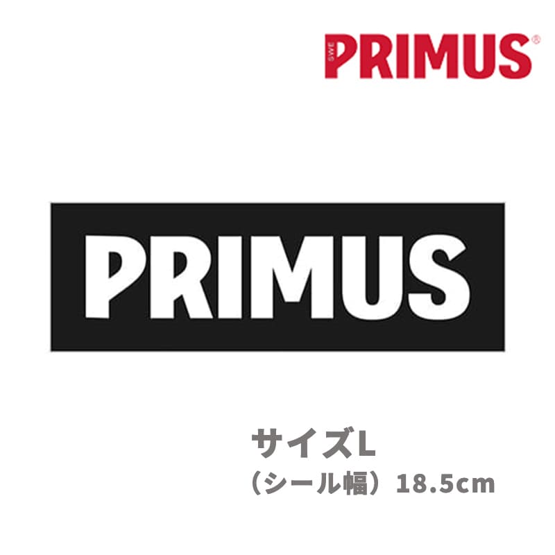 PRIMUS/プリムス ステッカーL ホワイト